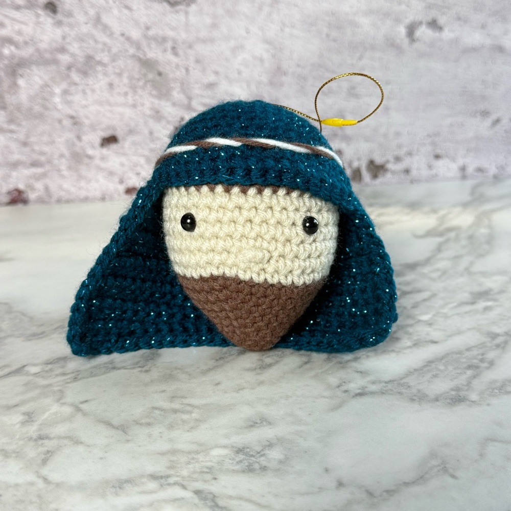 Handcrafted Christmas Ornament Joseph Crochet Amigurumi Ornament